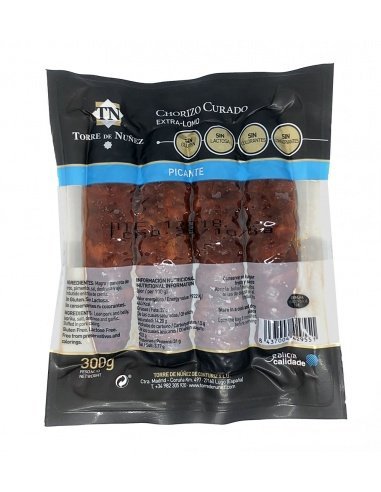 [1] Chorizo Extra-Lomo Picante 300gr.