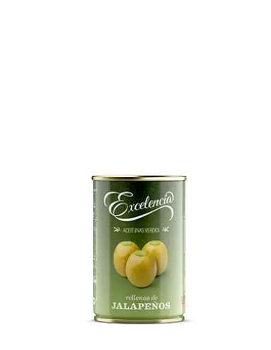 [534] Oliven mit Jalapeño gefüllt 130gr.