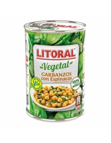 [303] Kichererbsen mit Spinat LITORAL 425gr.