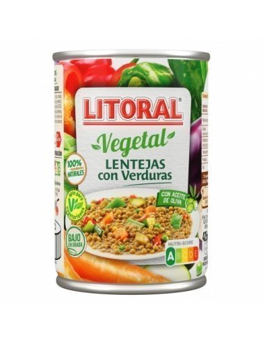 [304] Lentejas con verduras LITORAL 425gr.