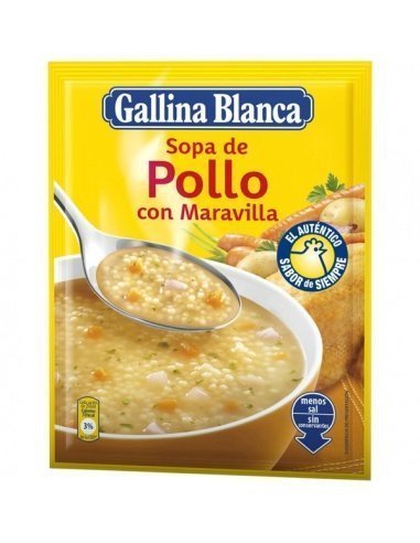 [316] Sopa de pollo con maravilla "Gallina Blanca" 85gr.