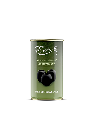 Schwarze EXCELLENCIA Oliven mit KNOCHEN 150gr.