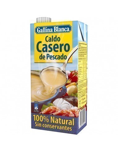 [1001] Hausgemachte Fischbrühe "Gallina Blanca" 1L.
