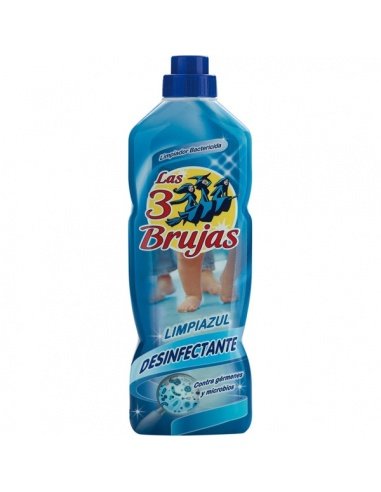 [1418] Fregasuelos Bactericida Desinfectante Limpiazul Las Tres Brujas 1L.
