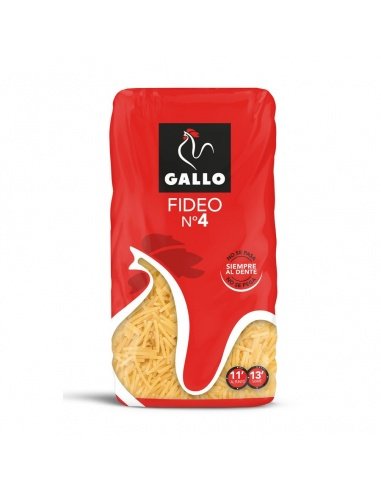 Fideo 4 GALLO paquete 450 grs.