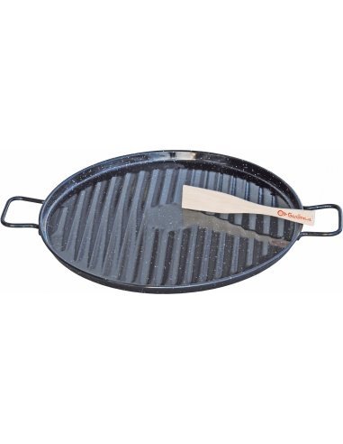 [625] Plancha esmaltada para barbacoa 36ctm.