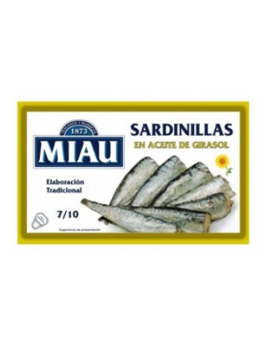 Sardinillas en aceite de girasol 7-10 90gr