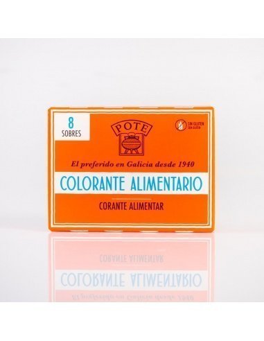 [523] Colorante alimentario POTE estuche 8 sobres 6,40 grs.
