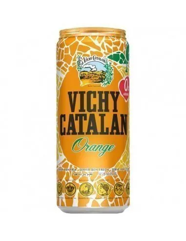Agua mineral naranja con gas Vichy Catalán 33cl